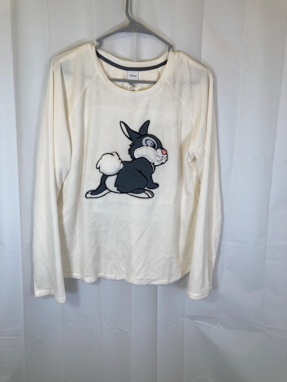 Disney Thumper 3pc Pajamas Sz L 12/14 Top Pants Socks Gray Cream New w/o Tags - Picture 6 of 10